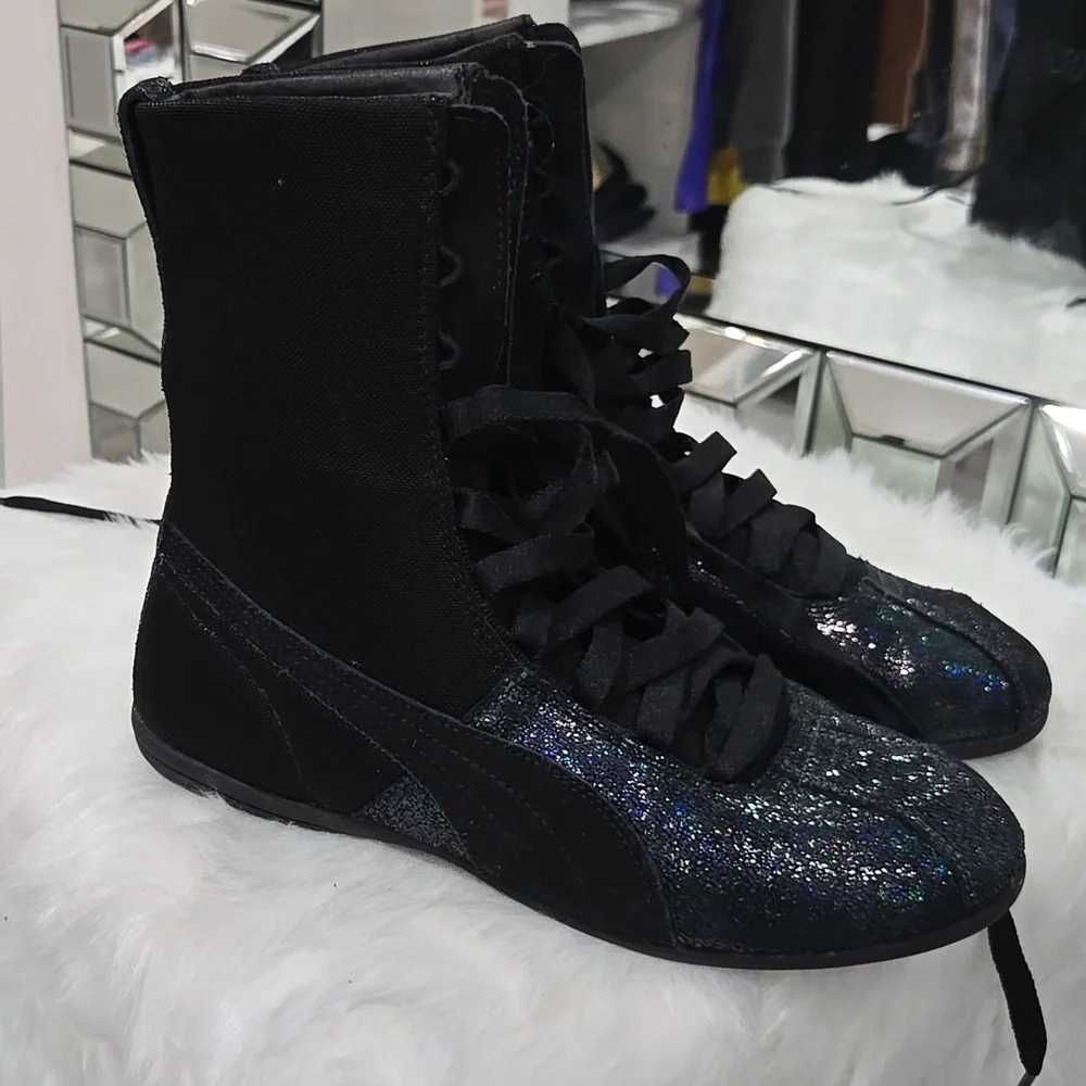 Puma Black Shoes boxing wrestling - Picture 5 of 5
